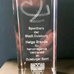 Sportherz der Stadt Duisburg für Helga Brands