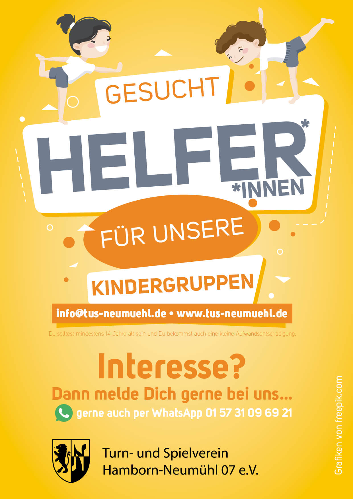 Helfer/innen für unsere Kindergruppen gesucht